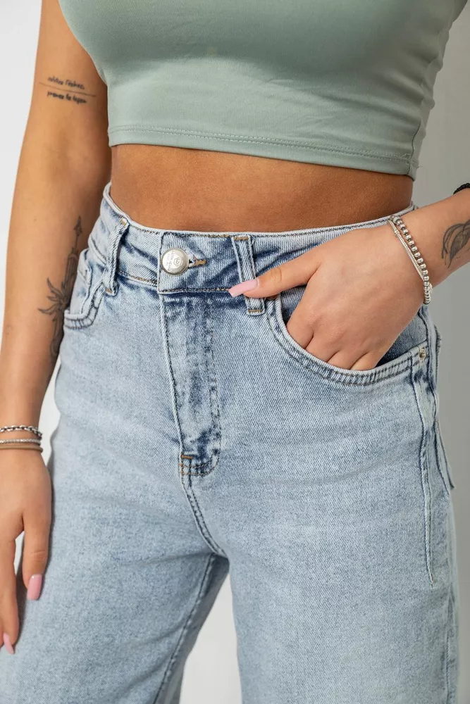 Купить Джинсы женские Trubo, цвет голубой, 244R00600-1 - Фото №5