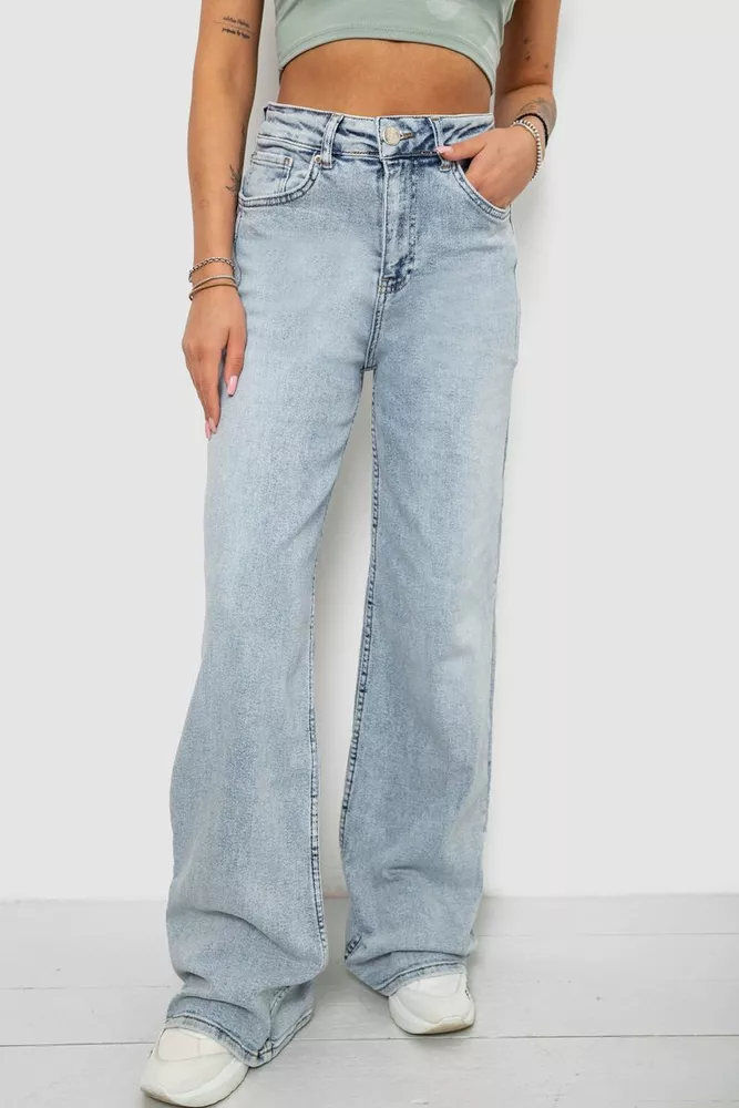 Купить Джинсы женские Trubo, цвет голубой, 244R00600-1 - Фото №1