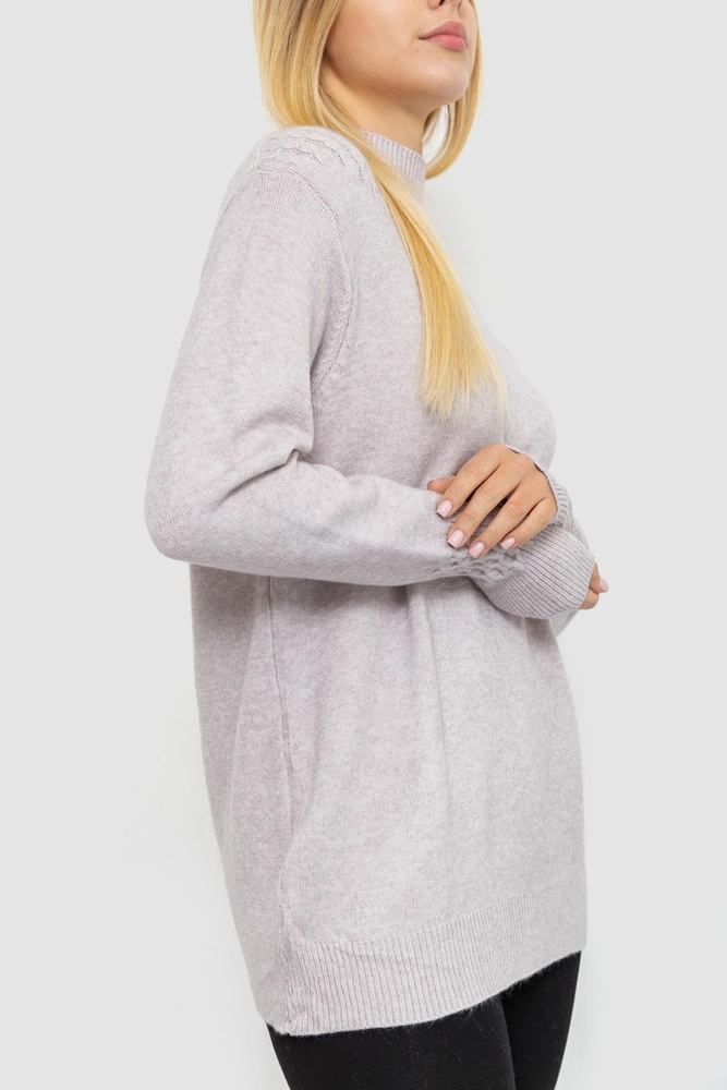 Купить Свитер женский, цвет светло-серый, 221R20PCS14 - Фото №4