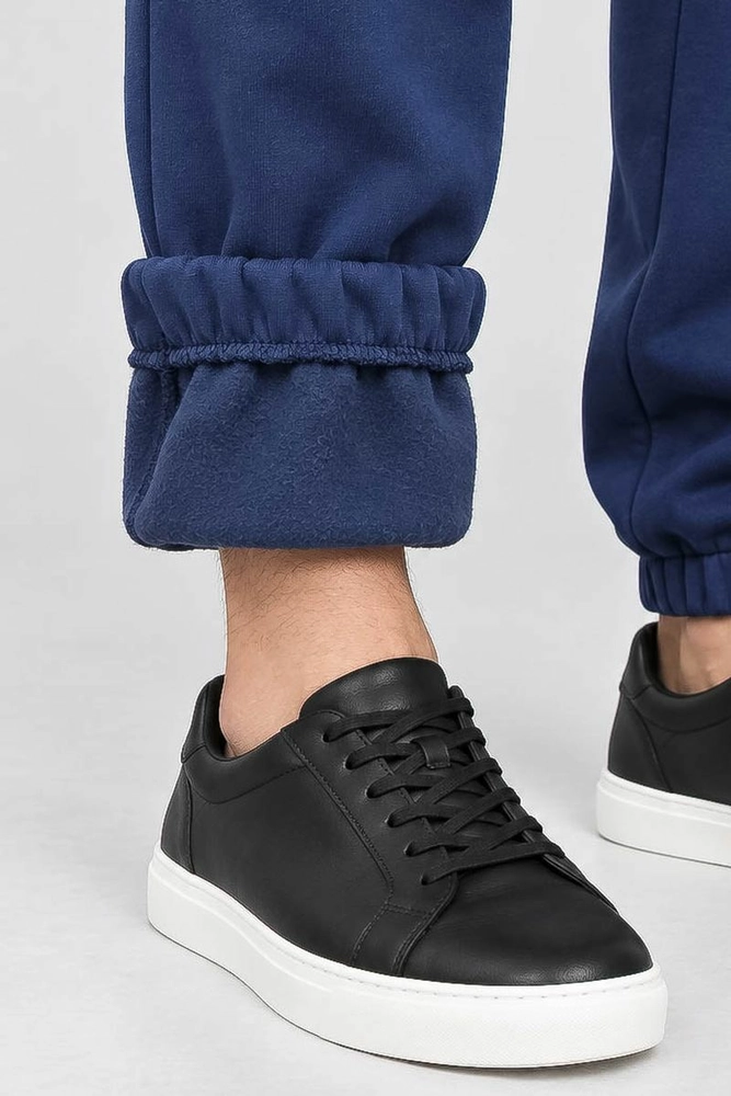 Купить Спортивные штаны мужские на флисе, цвет синий, 257R663 - Фото №5
