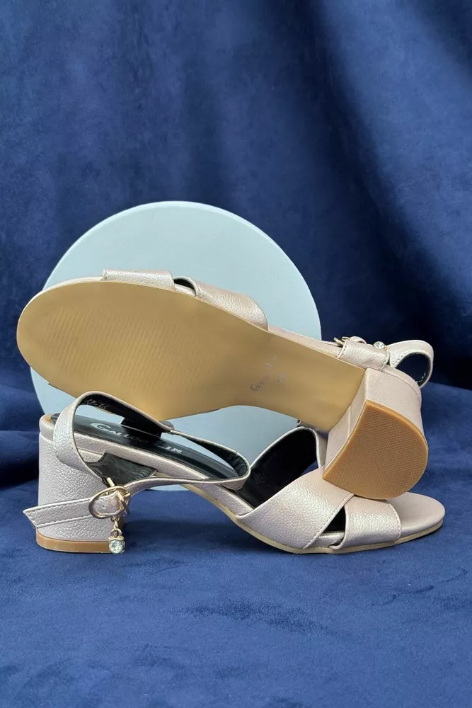 Купить Босоножки женские, цвет пудровый, 243RE237 - Фото №5