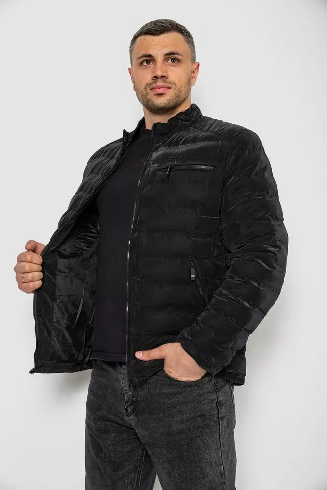 Купить Куртка мужская демисезонная 214R822К -уценка, цвет Черный - Фото №3
