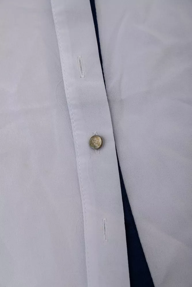 Купити Блуза класична  -уцінка, колір біло-синій, 230R111-U-18 - Фото №6