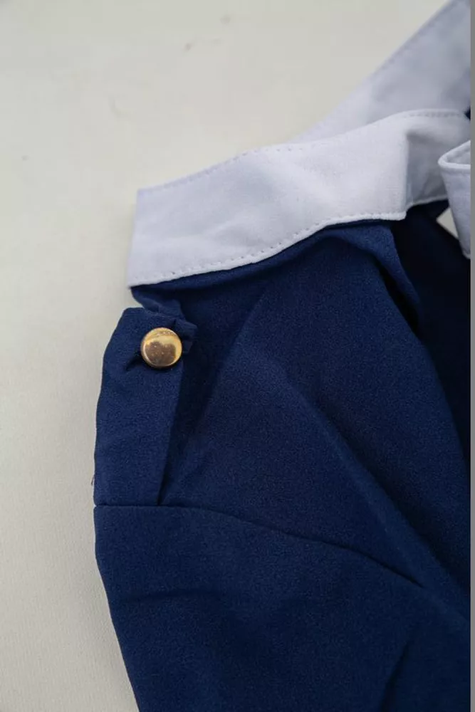 Купить Блуза классическая   -уценка, цвет бело-синий, 230R111-U-21 - Фото №6