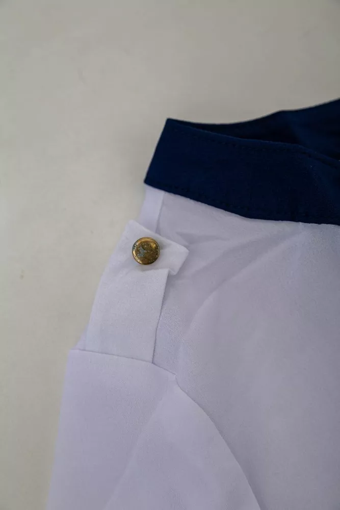 Купить Блуза классическая   -уценка, цвет бело-синий, 230R111-U-25 - Фото №6