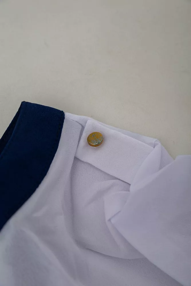 Купить Блуза классическая   -уценка, цвет бело-синий, 230R111-U-26 - Фото №7