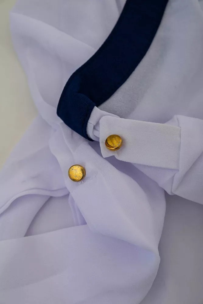 Купить Блуза классическая   -уценка, цвет бело-синий, 230R111-U-28 - Фото №6