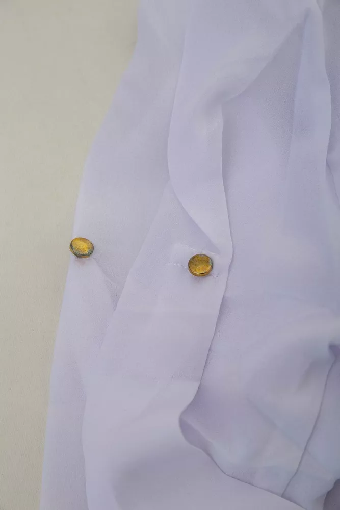 Купить Блуза классическая   -уценка, цвет бело-синий, 230R111-U-29 - Фото №6