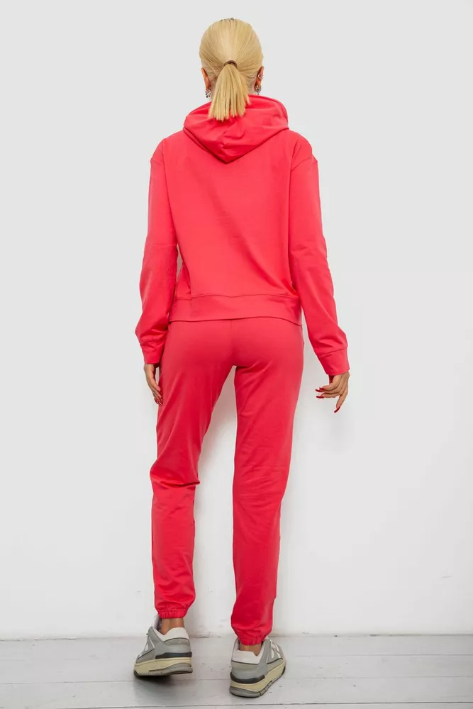 Купить Спортивный костюм женский двухнитка  -уценка, цвет коралловый, 214R1419-007-U-31 - Фото №4