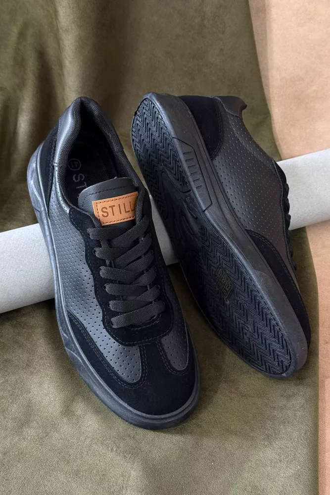 Купити Кеди чоловічі, колір чорний, 248RR123-1R - Фото №2