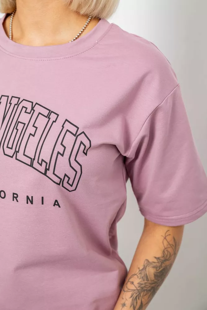 Купить Костюм женский повседневный однотонный, цвет пудровый, 221R104 - Фото №5