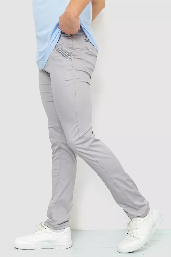 Купити Штани чоловічі класичні  -уцінка, колір сірий, 243R2131-U-1 - Фото №4