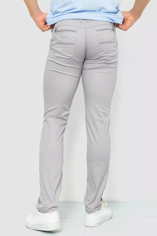 Купити Штани чоловічі класичні  -уцінка, колір сірий, 243R2131-U-1 - Фото №5