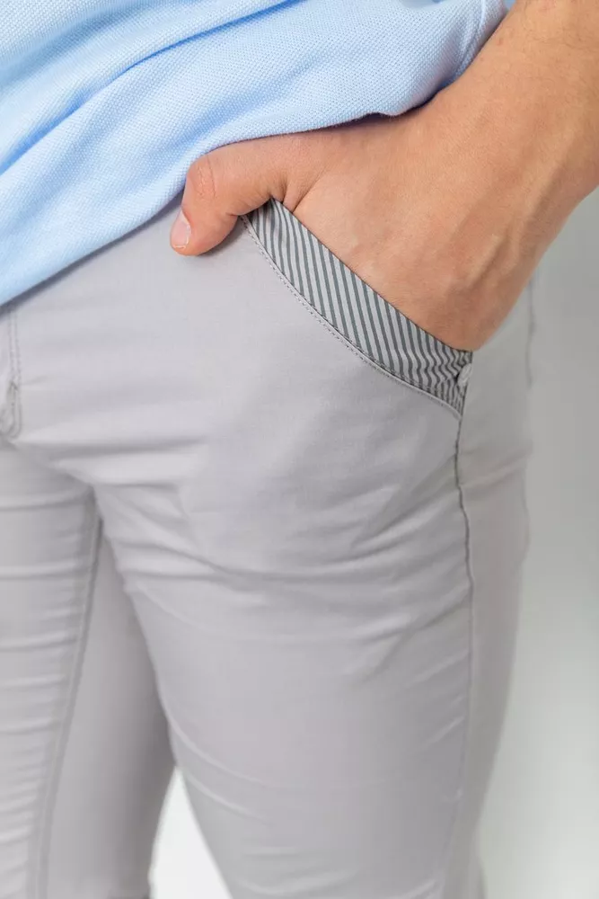 Купити Штани чоловічі класичні  -уцінка, колір сірий, 243R2131-U-1 - Фото №6