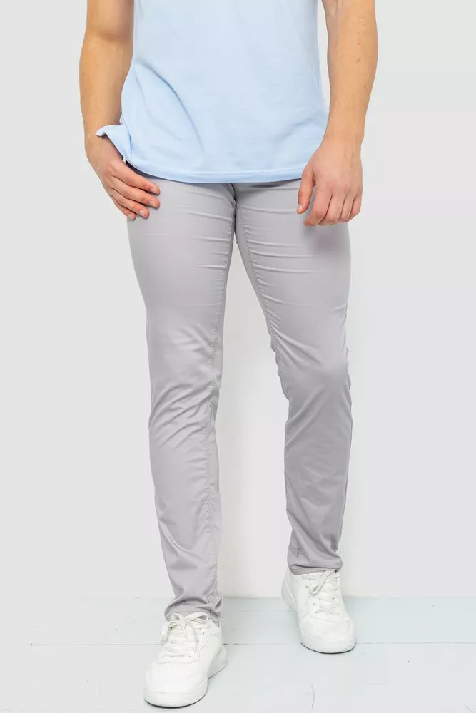 Купити Штани чоловічі класичні  -уцінка, колір сірий, 243R2131-U-1 - Фото №1