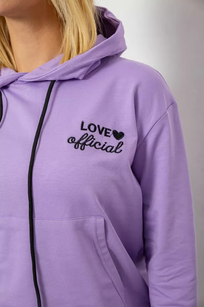 Купить Спортивный костюм женский двухнитка  -уценка, цвет сиреневый, 214R1419-005-U-17 - Фото №5