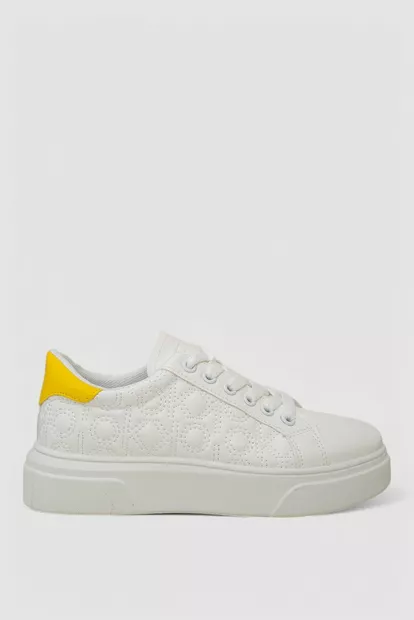 Кеди жіночі  -уцінка, колір біло-жовтий, 248RR184-U