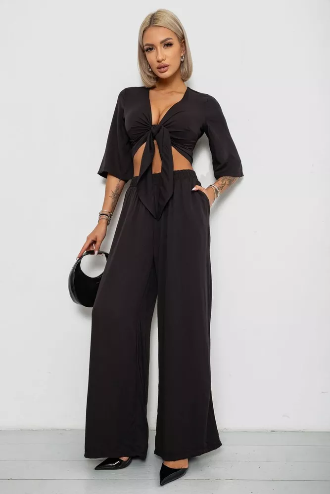 Купить Костюм женский, цвет черный, 258R270 - Фото №3