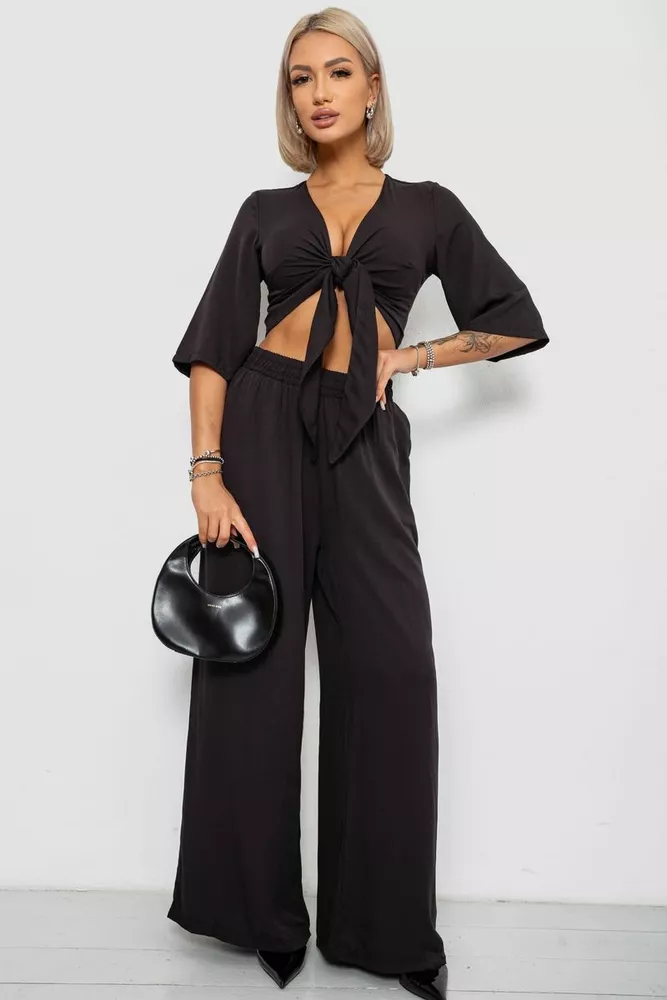 Купить Костюм женский, цвет черный, 258R270 - Фото №1