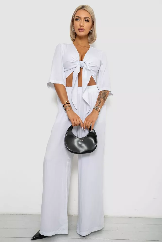 Купить Костюм женский, цвет белый, 258R270 - Фото №1