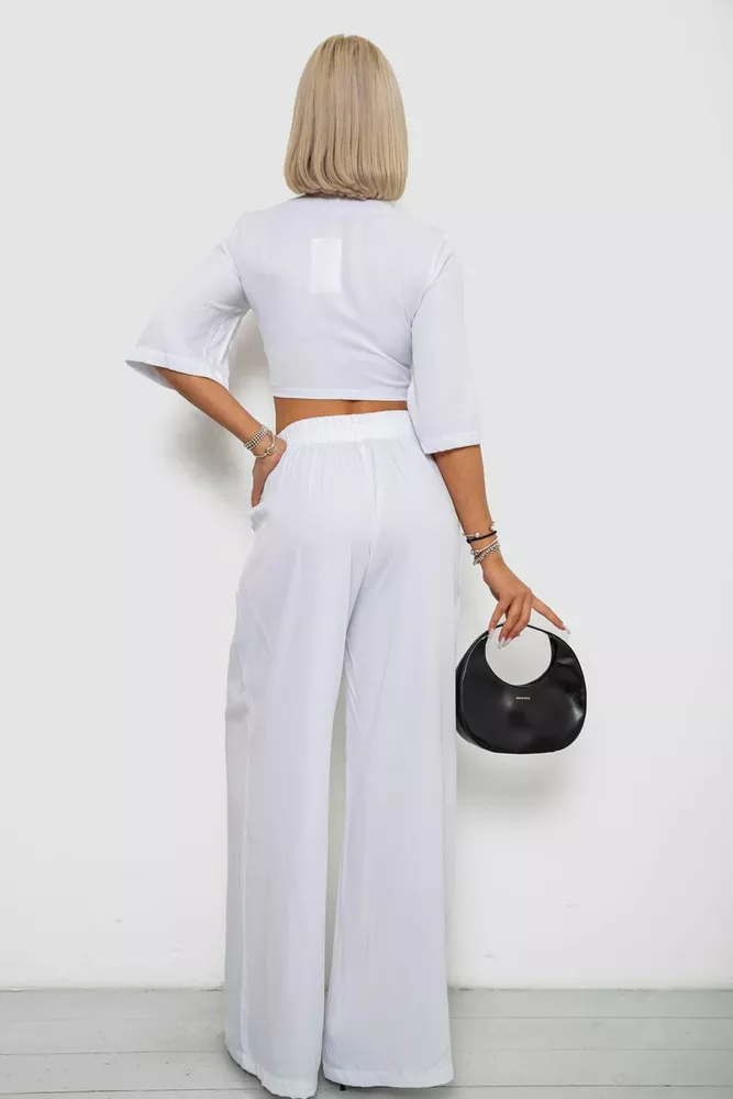 Купить Костюм женский, цвет белый, 258R270 - Фото №4