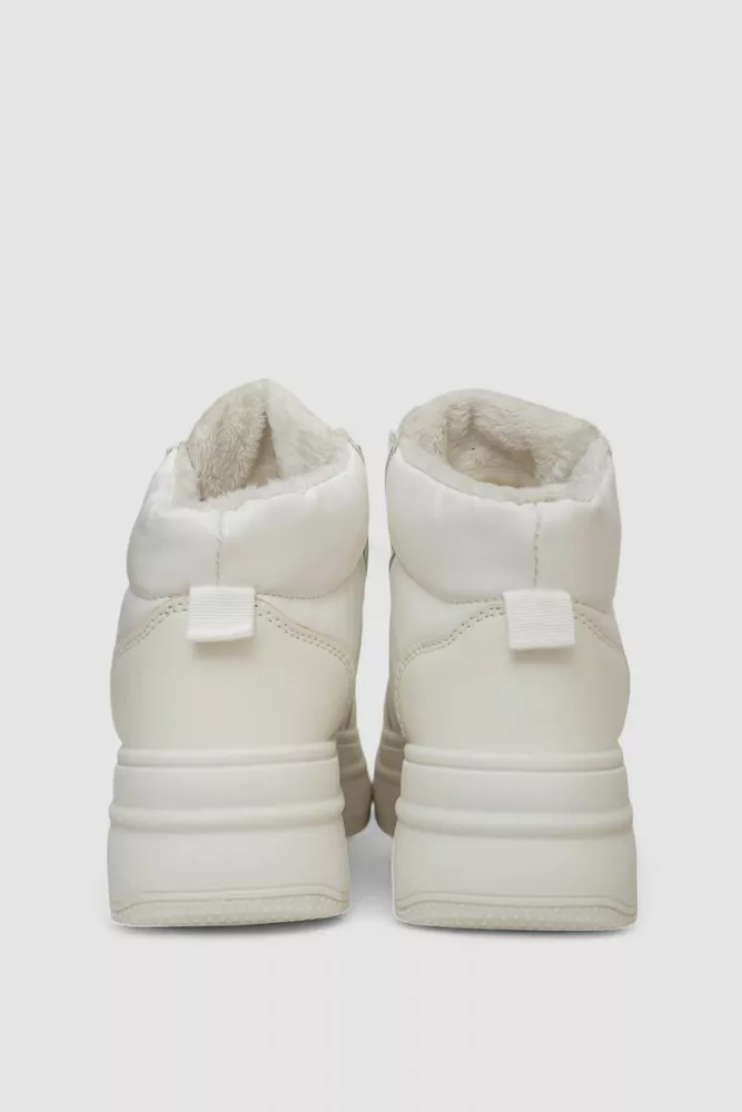 Купить Кроссовки женские зимние на меху  -уценка, цвет белый, 248RAM013-U - Фото №4