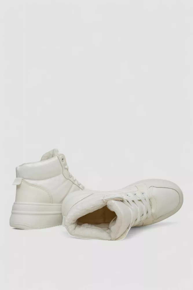 Купить Кроссовки женские зимние на меху  -уценка, цвет белый, 248RAM013-U - Фото №5