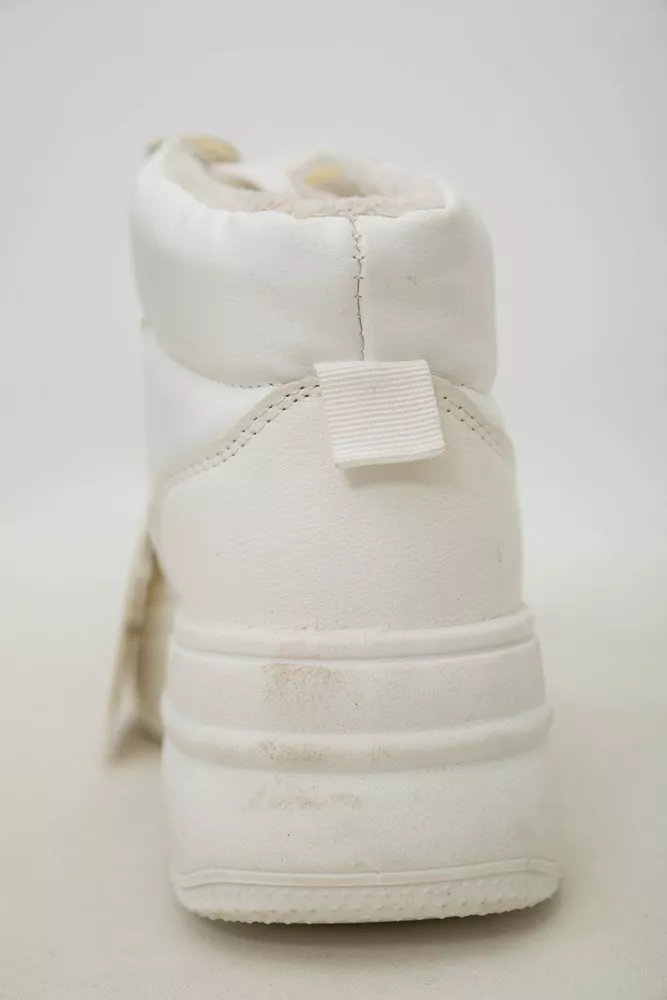 Купить Кроссовки женские зимние на меху  -уценка, цвет белый, 248RAM013-U - Фото №8