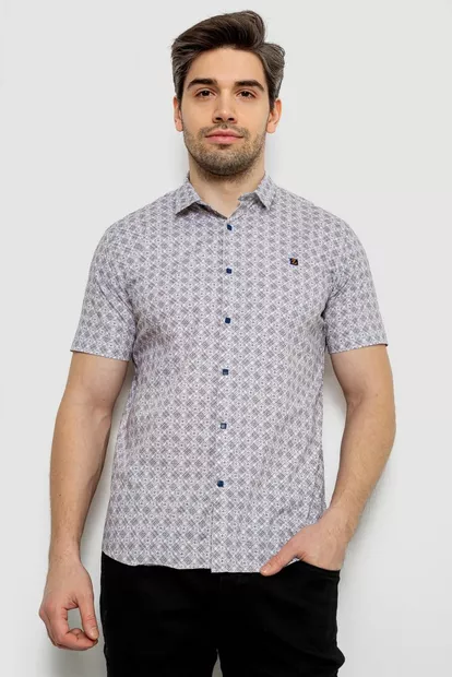 Сорочка чоловіча з коротким рукавом, колір бежевий, 214R6917-15