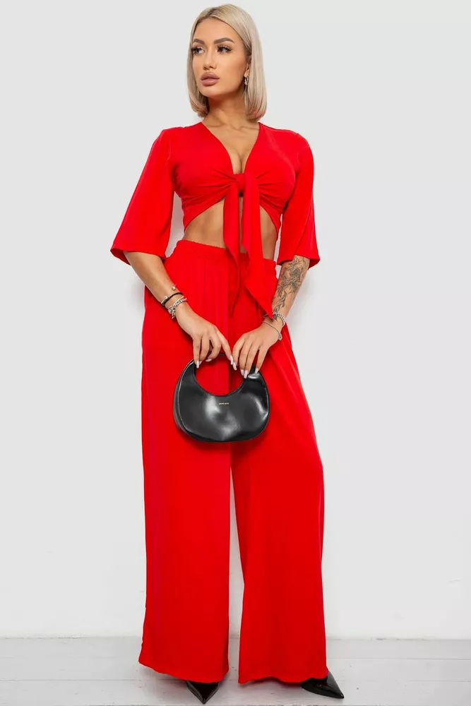 Купить Костюм женский, цвет красный, 258R270 - Фото №1