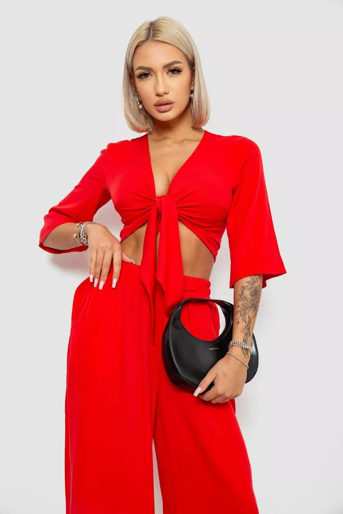 Купить Костюм женский, цвет красный, 258R270 - Фото №2