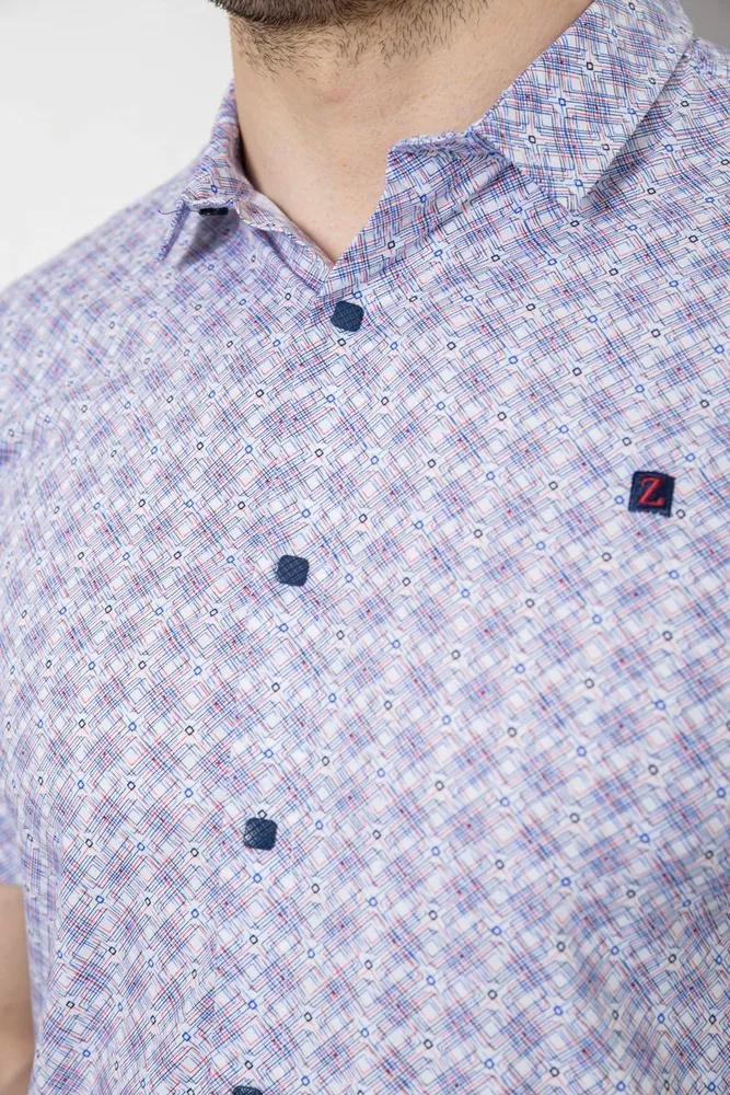 Купити Сорочка чоловіча з коротким рукавом, колір бузковий, 214R6917-15 - Фото №5