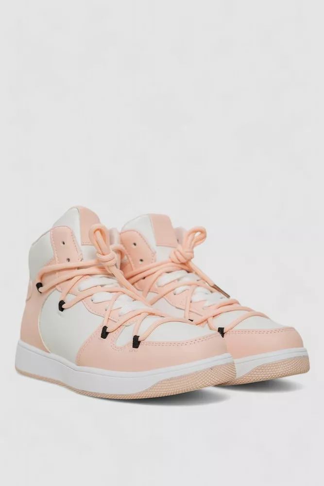 Купити Кросівки жіночі  -уцінка, колір біло-рожевий, 243R721-U-13 - Фото №3