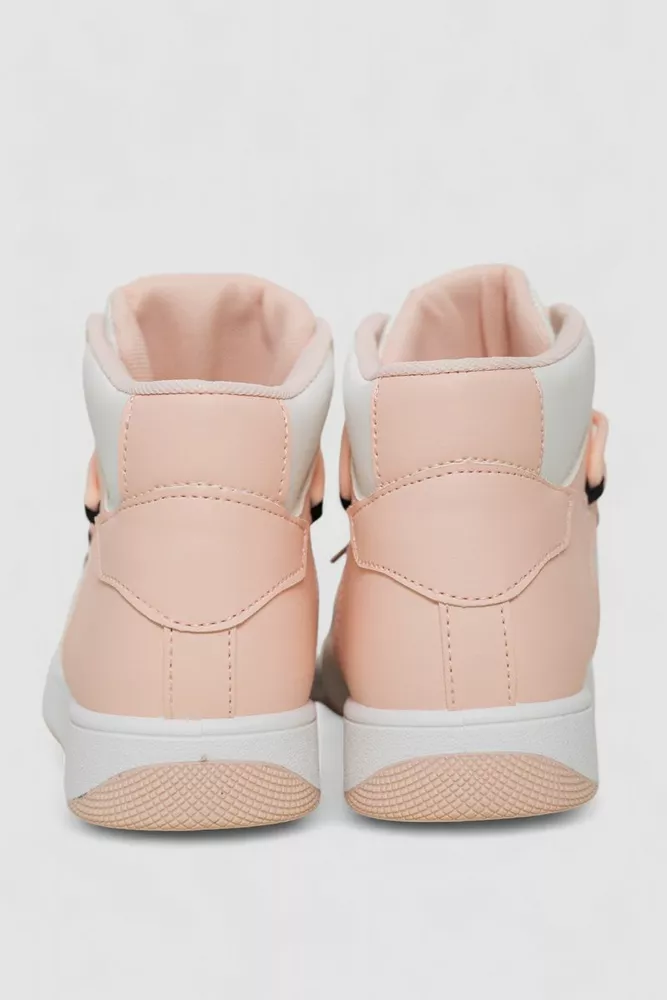 Купити Кросівки жіночі  -уцінка, колір біло-рожевий, 243R721-U-13 - Фото №4