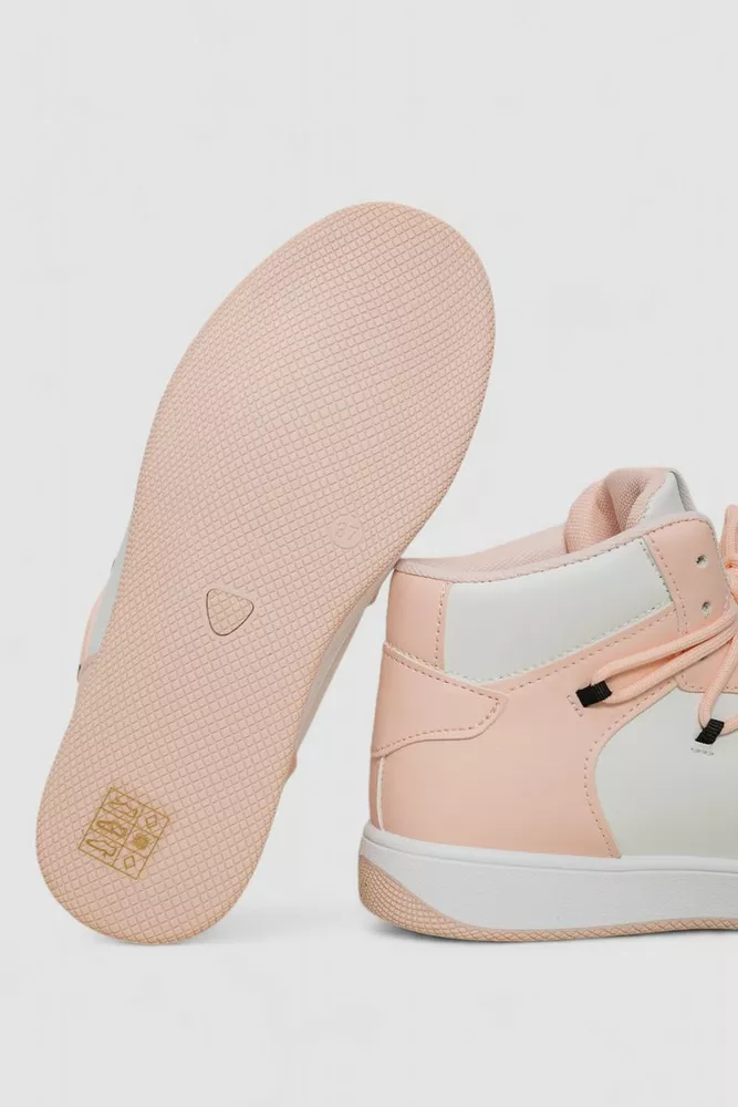 Купити Кросівки жіночі  -уцінка, колір біло-рожевий, 243R721-U-13 - Фото №5