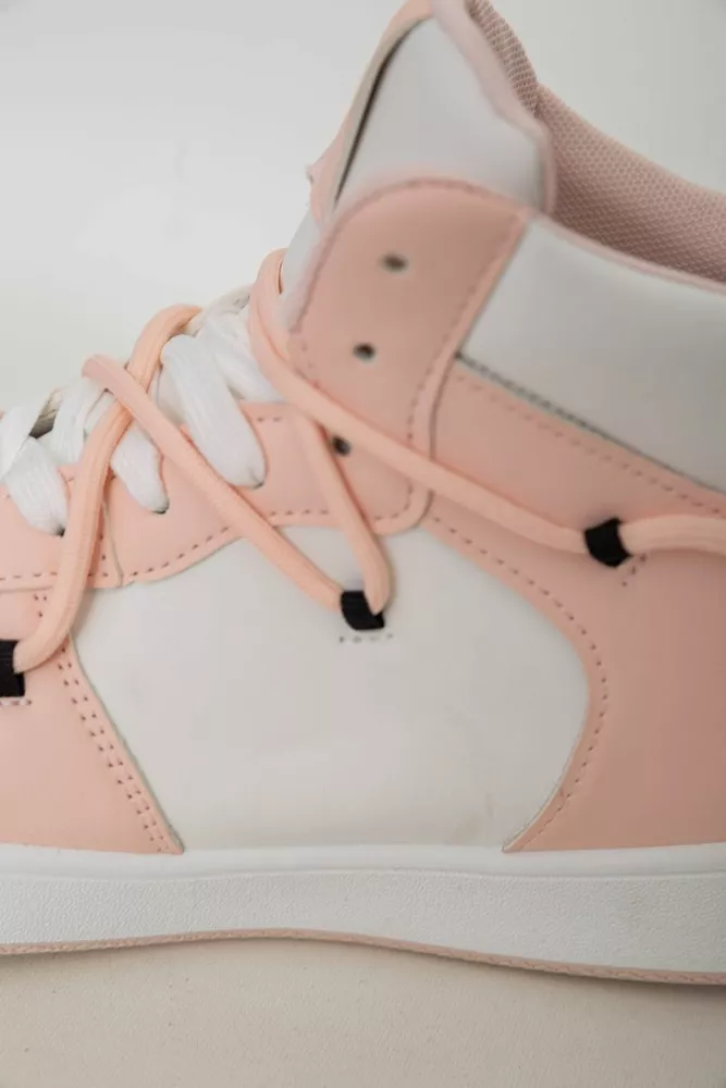 Купити Кросівки жіночі  -уцінка, колір біло-рожевий, 243R721-U-13 - Фото №6