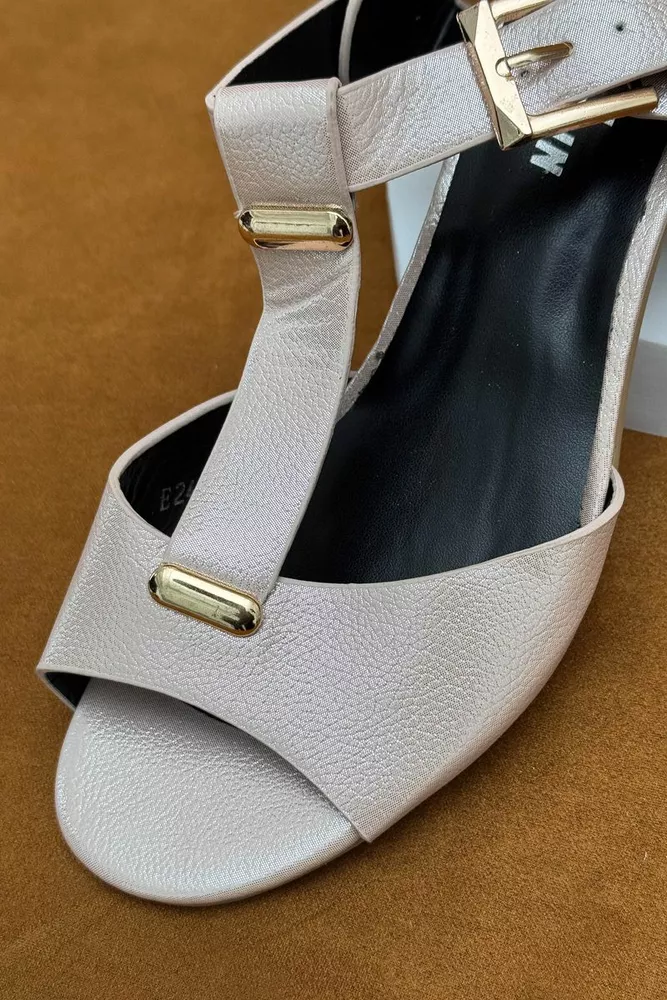 Купить Босоножки женские, цвет пудровый, 243RE243 - Фото №2