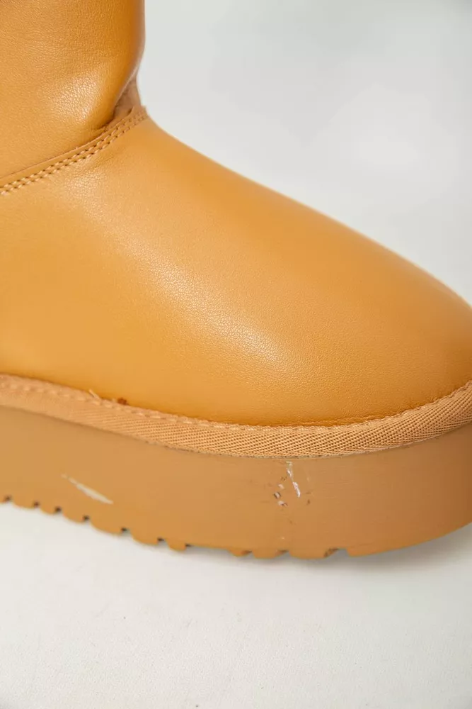 Купить Угги женские на меху  -уценка, цвет коричневый, 243RL951-U-3 - Фото №7