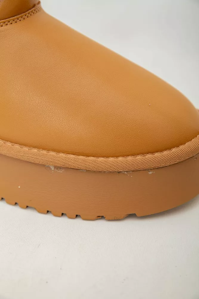 Купить Угги женские на меху  -уценка, цвет коричневый, 243RL951-U-6 - Фото №7