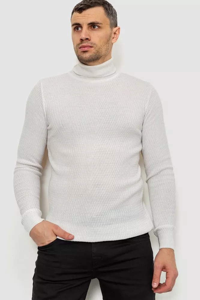 Купити Гольф чоловічий, колір молочний, 161R857 - Фото №1