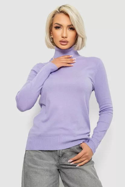 Гольф жіночий однотонний, колір бузковий, 204R921