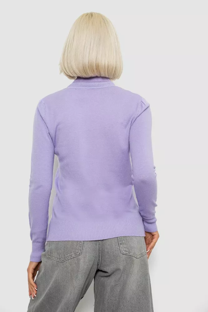 Купити Гольф жіночий однотонний, колір бузковий, 204R921 - Фото №4