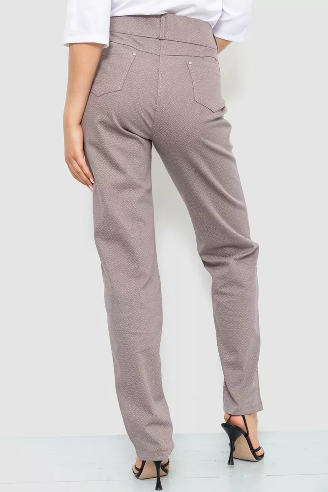 Купити Штани жіночі класичні, колір мокко, 214R319 - Фото №4