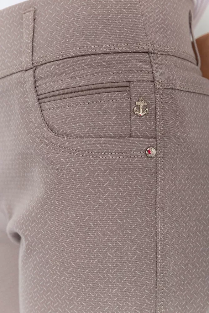 Купити Штани жіночі класичні, колір мокко, 214R319 - Фото №5