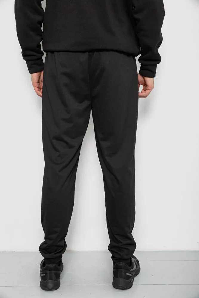Купить Спортивные штаны мужские, цвет черный, 244R434 - Фото №4