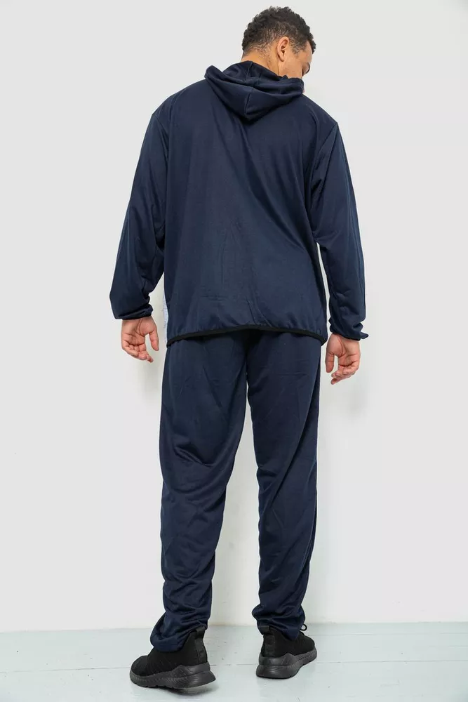 Купити Спорт костюм чоловічий, колір синьо-сірий, 244R9133 - Фото №4