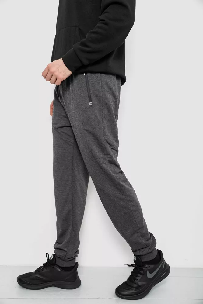Купить Спортивные штаны мужские, цвет серый, 244R434 - Фото №3