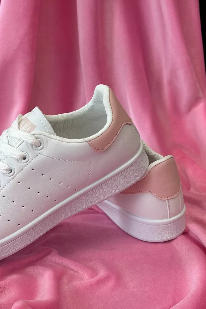 Купить Кеды женские, цвет бело-розовый, 248RR62 - Фото №4