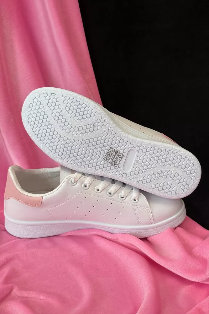 Купить Кеды женские, цвет бело-розовый, 248RR62 - Фото №5