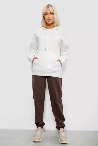 Спортивний костюм жіночий, колір молочно-коричневий, 244R1070AG-1